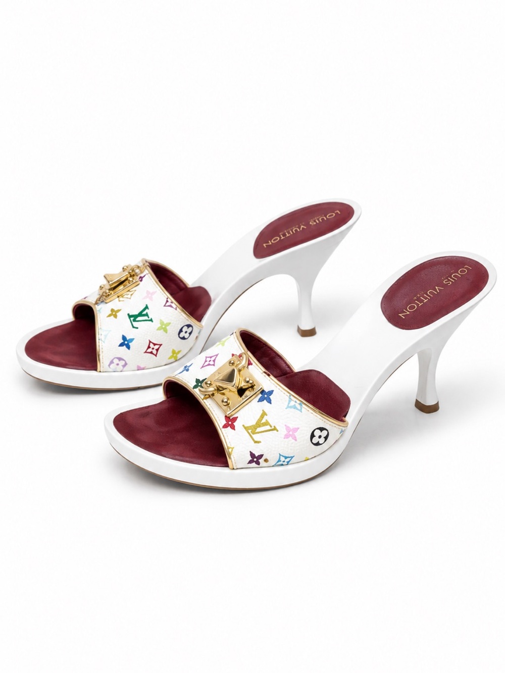 Louis Vuitton MURAKAMI MONOGRAM multicolor pumps heels 35